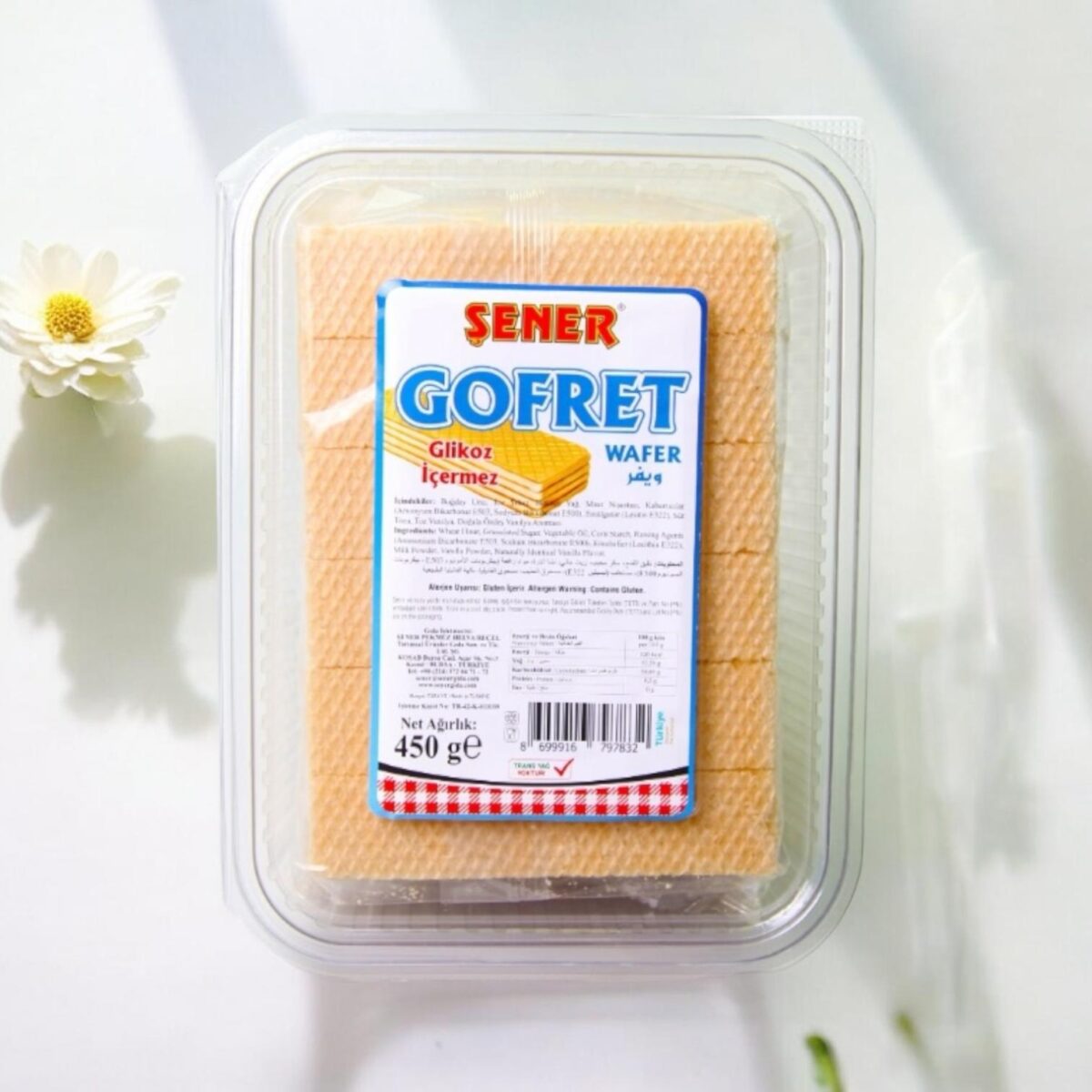 Şener Gofret 450 Gr Sade (Pvc) - Görsel 2