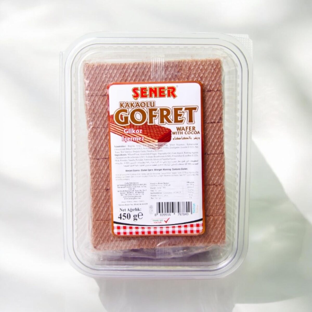 Şener Gofret 450 Gr Kakaolu (Pvc) - Görsel 1