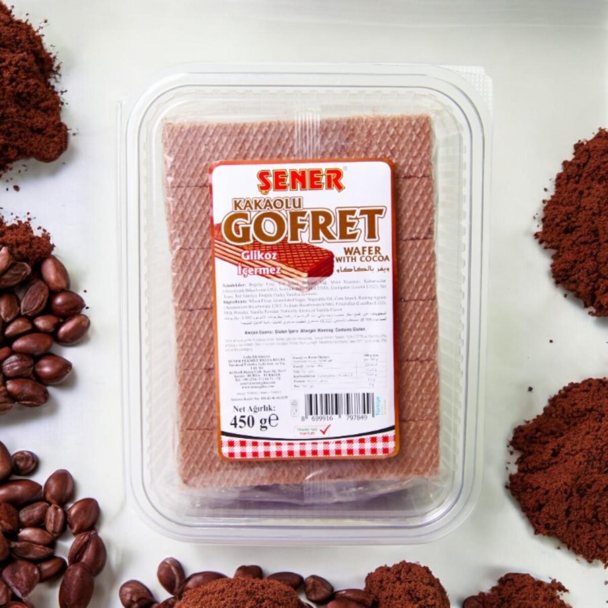 Şener Gofret 450 Gr Kakaolu (Pvc) - Görsel 2