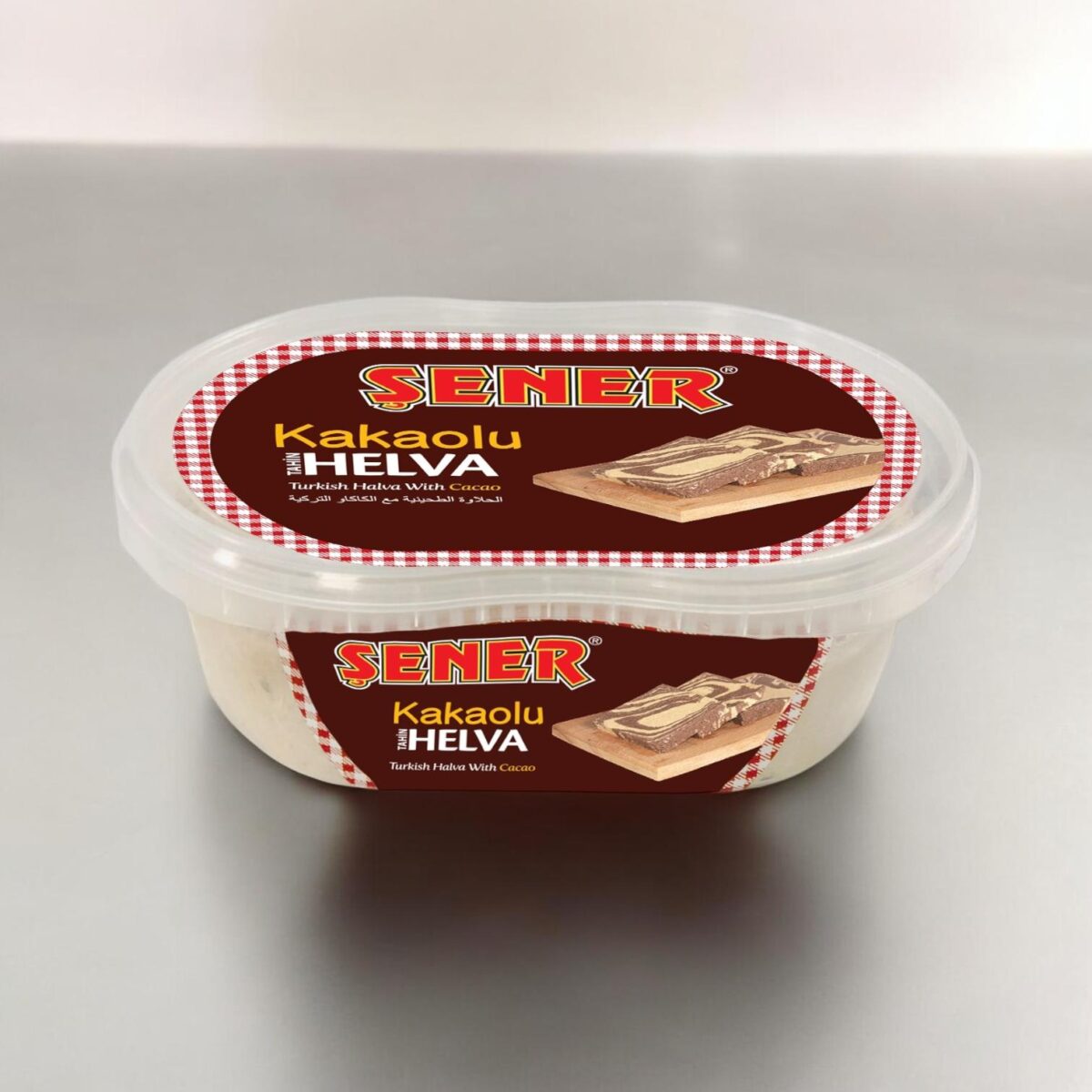 Şener Helva 300 Gr Kakaolu Plastik Kutu - Görsel 1