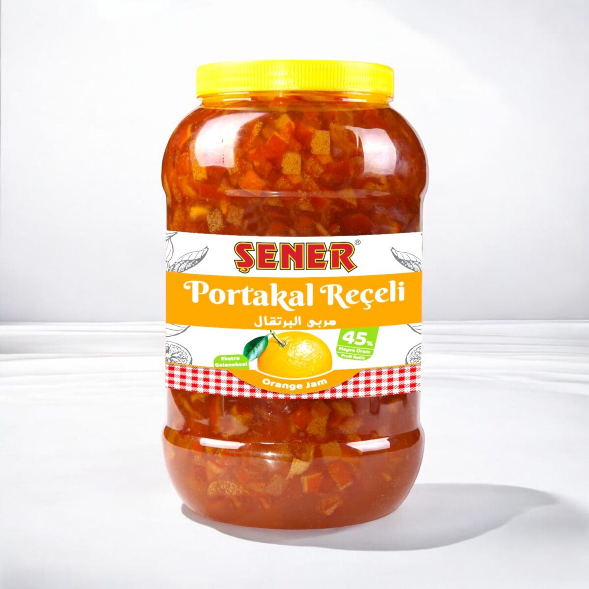 Şener Reçel 5 Kg Portakal Kabuğu % 45 Meyve - Görsel 1