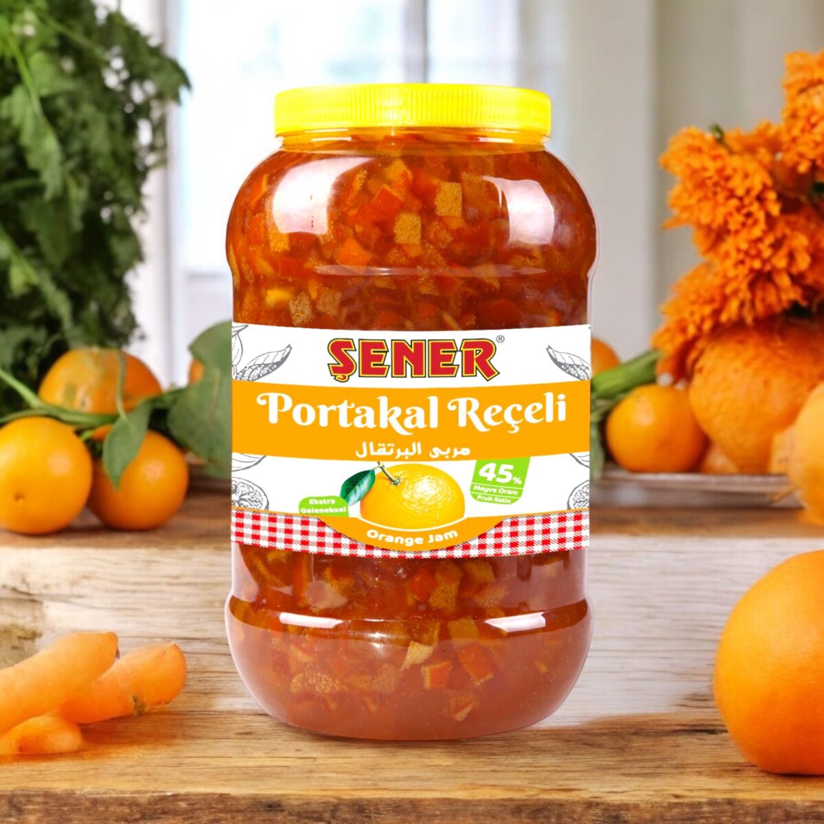 Şener Reçel 5 Kg Portakal Kabuğu % 45 Meyve - Görsel 2