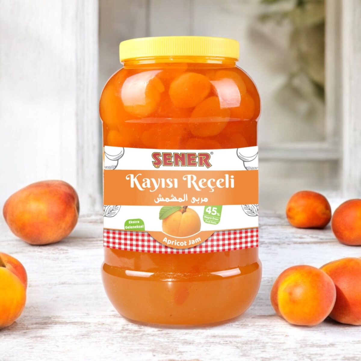 Şener Reçel 5 Kg Kayısı % 45 Meyve - Görsel 2