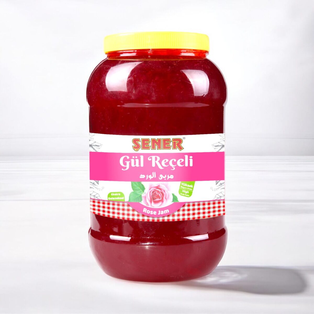 Şener Reçel 5 Kg Gül % 45 Meyve - Görsel 1