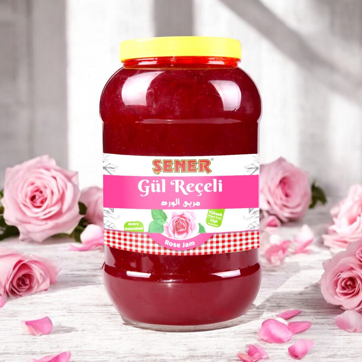 Şener Reçel 5 Kg Gül % 45 Meyve - Görsel 2
