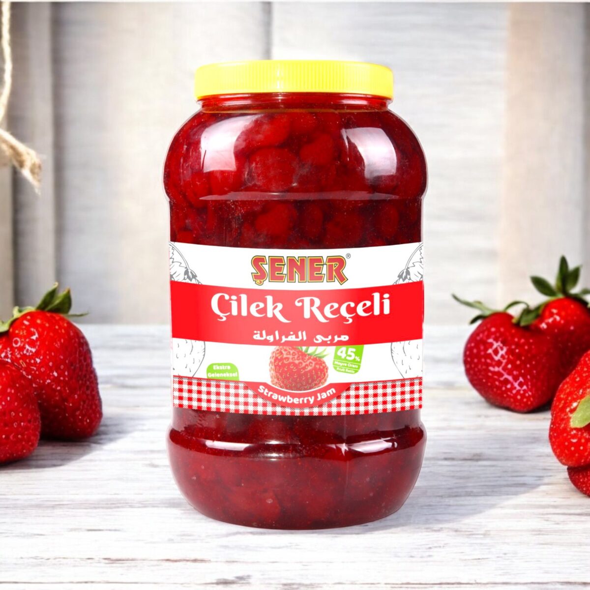 Şener Reçel 5 Kg Çilek % 45 Meyve - Görsel 2