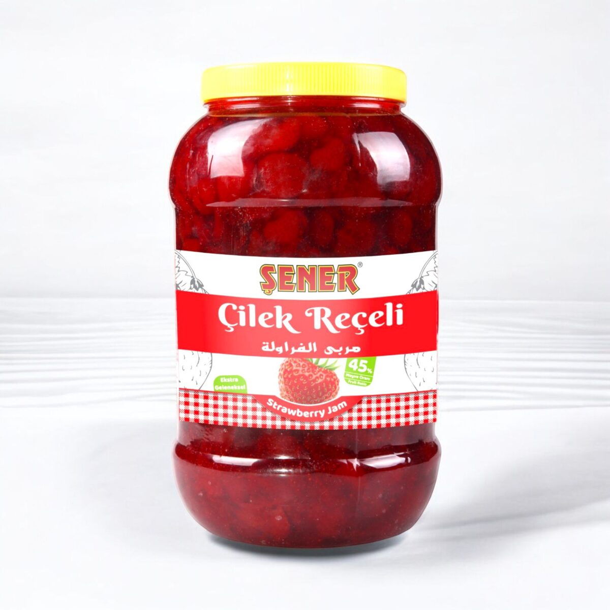 Şener Reçel 5 Kg Çilek % 45 Meyve - Görsel 1