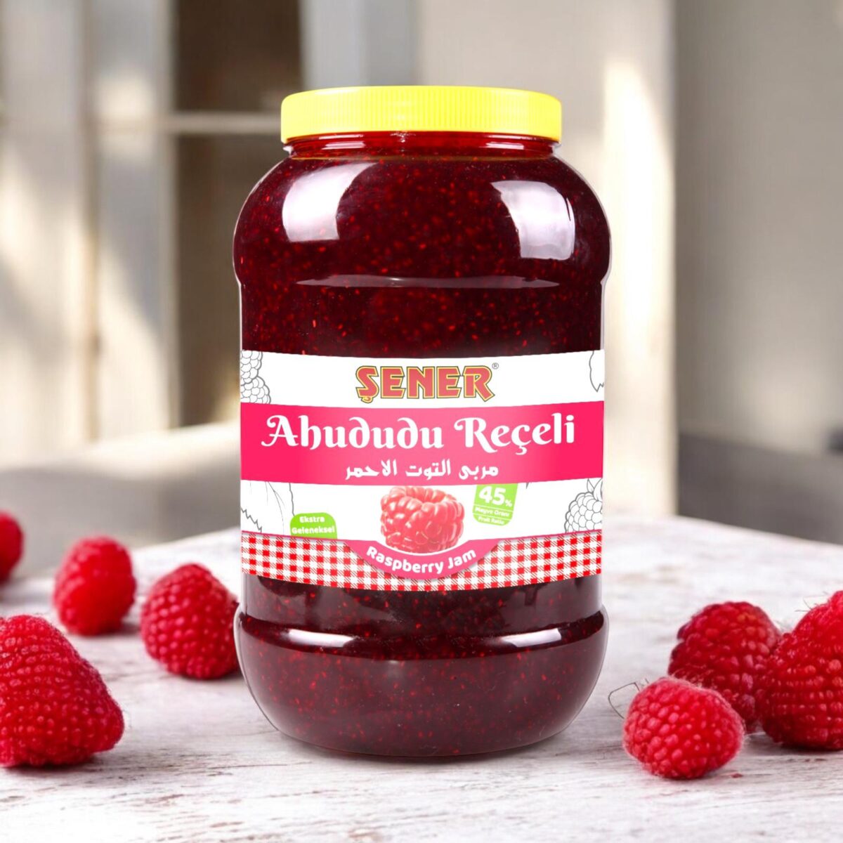 Şener Reçel 5 Kg Ahududu % 45 Meyve - Görsel 2