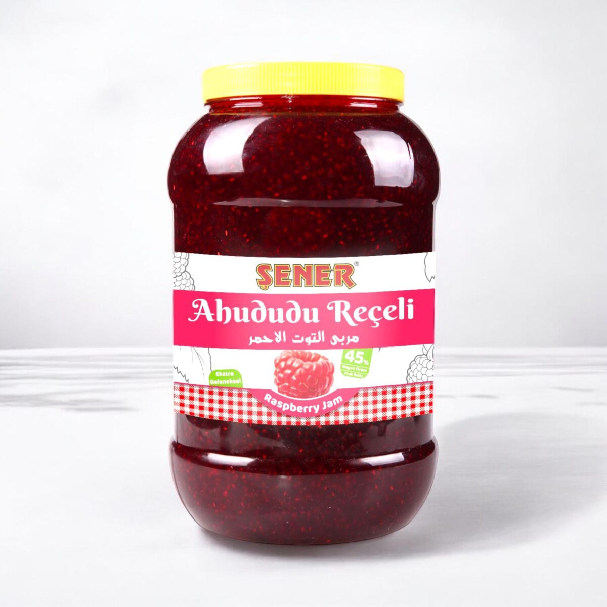 Şener Reçel 5 Kg Ahududu % 45 Meyve - Görsel 1