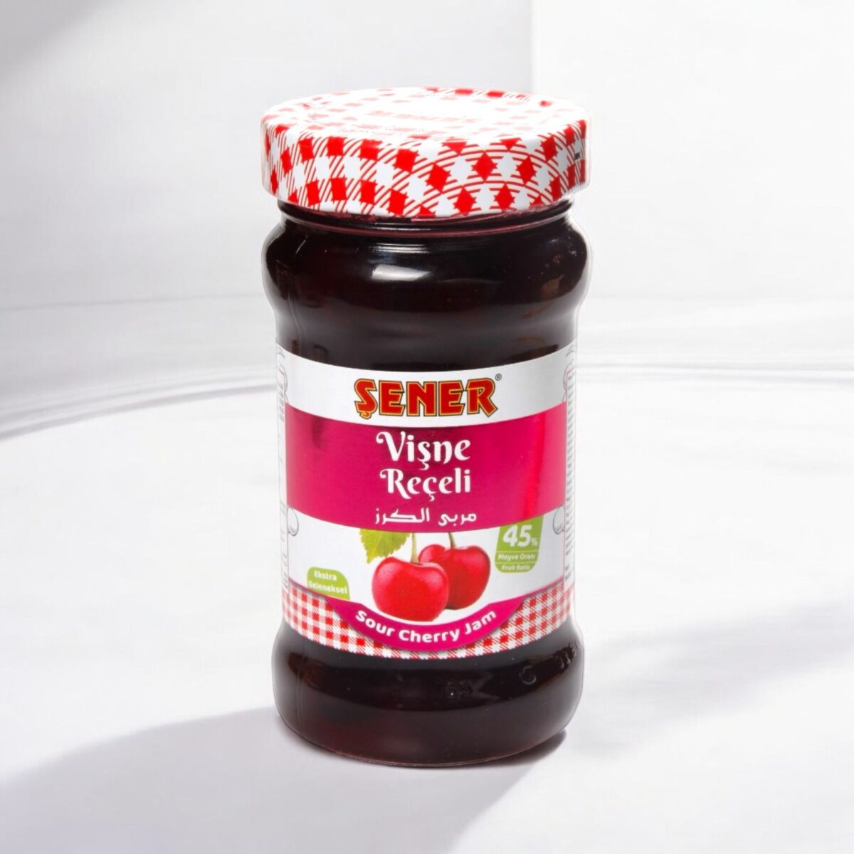 Şener Reçel 380 Gr Vişne % 45 Meyve - Görsel 1