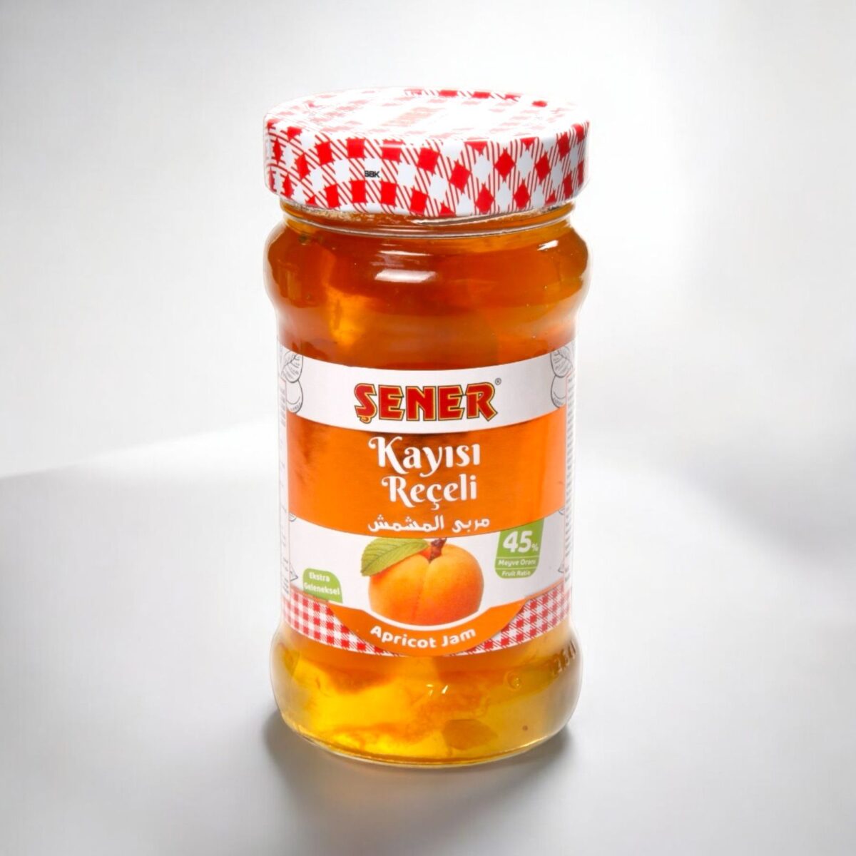 Şener Reçel 380 Gr Kayısı % 45 Meyve - Görsel 1