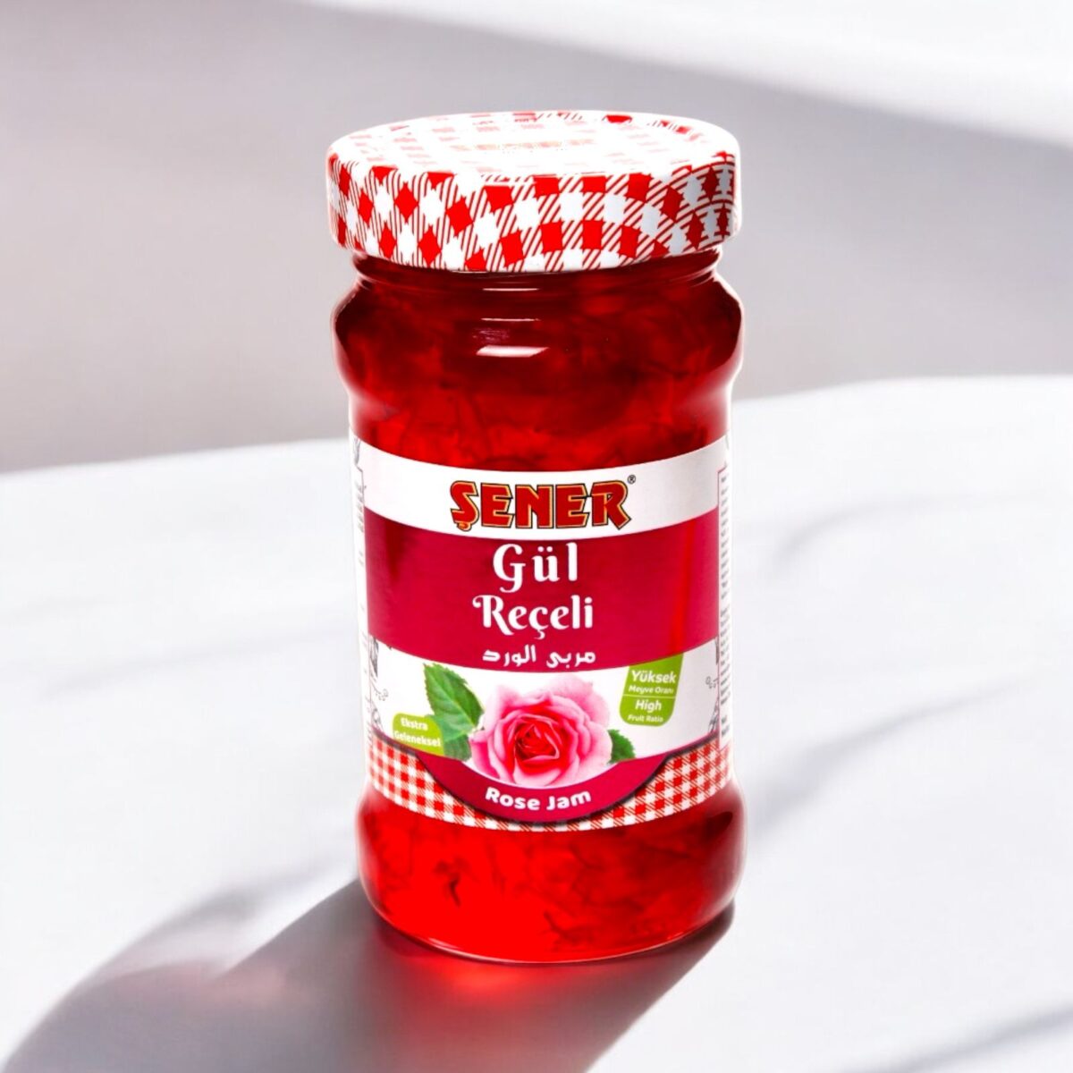 Şener Reçel 380 Gr Gül % 45 Meyve - Görsel 1