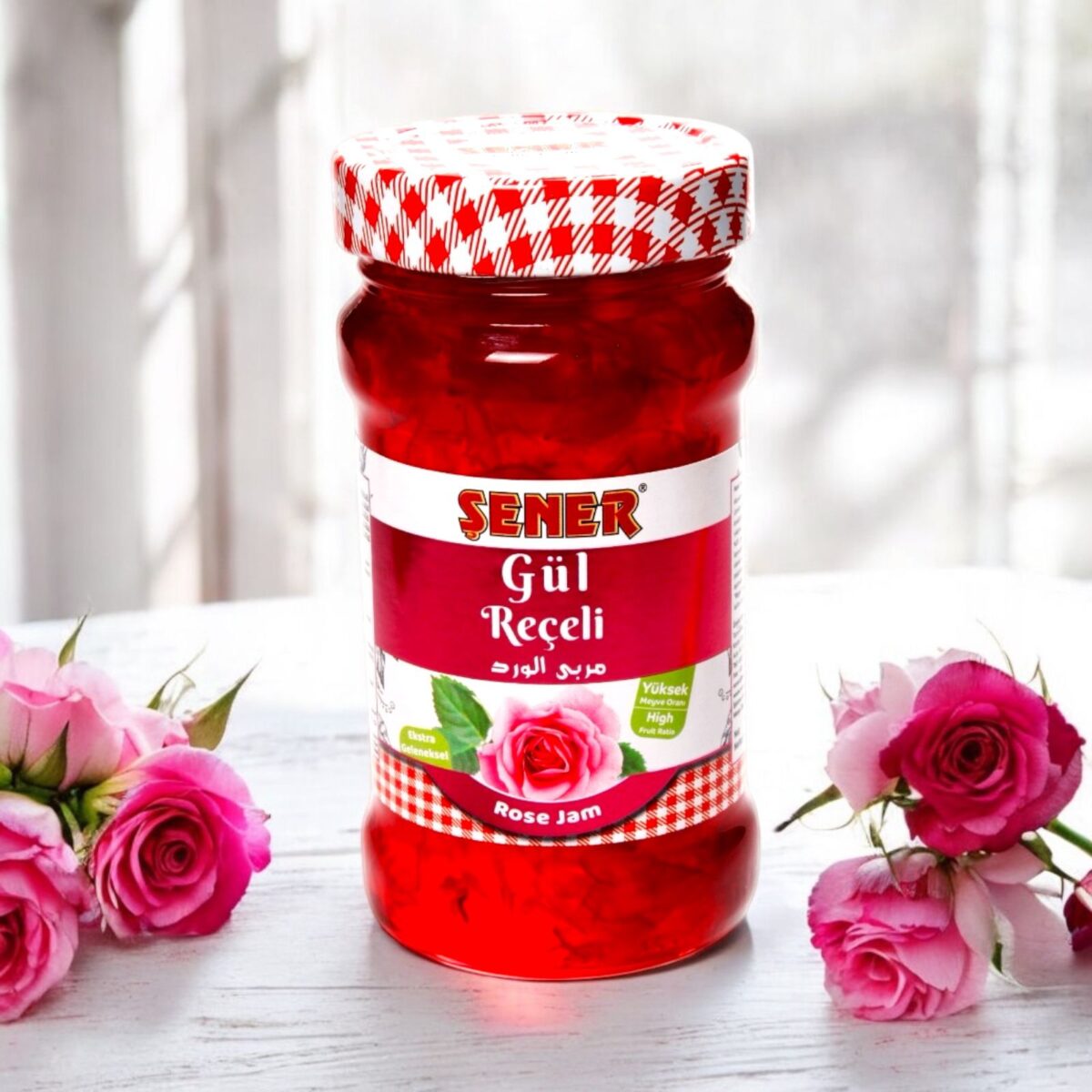 Şener Reçel 380 Gr Gül % 45 Meyve - Görsel 2