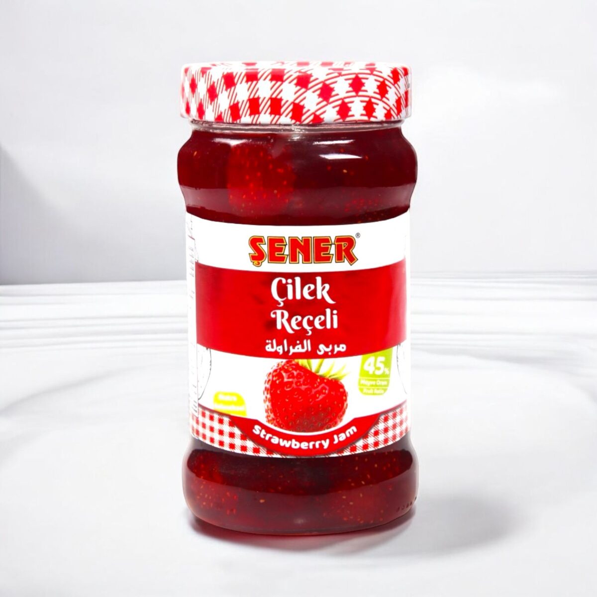 Şener Reçel 380 Gr Çilek % 45 Meyve - Görsel 1
