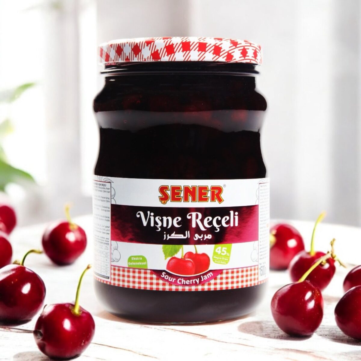 Şener Reçel 1500 Gr Vişne % 45 Meyve - Görsel 2