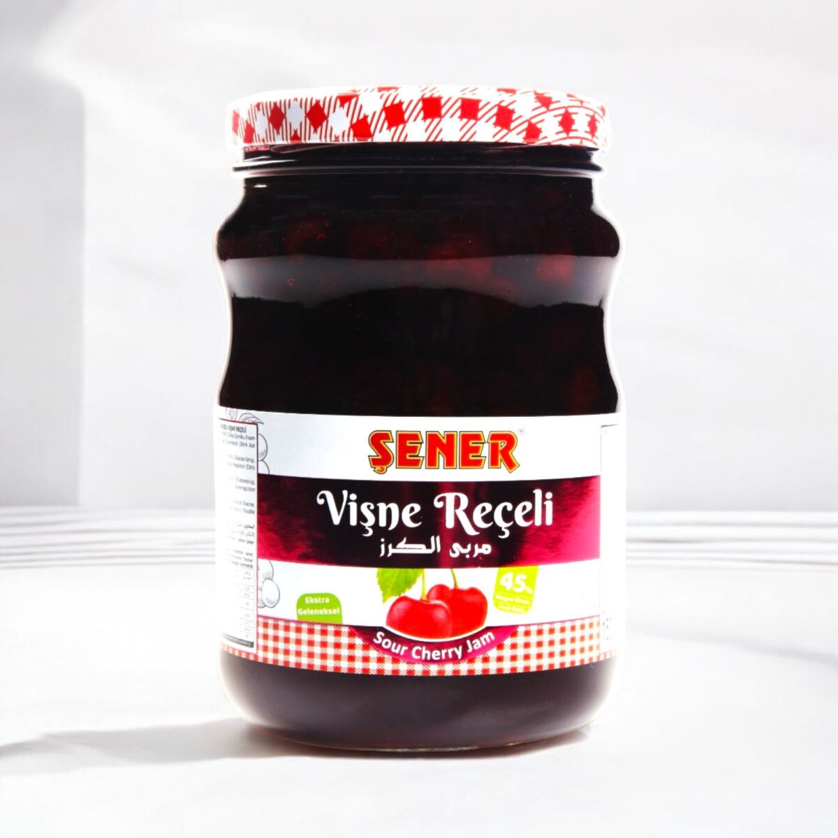 Şener Reçel 1500 Gr Vişne % 45 Meyve - Görsel 1