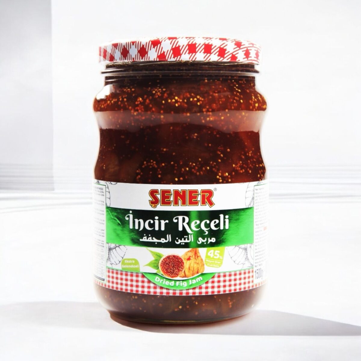 Şener Reçel 1500 Gr Kuru İncir % 45 Meyve - Görsel 1