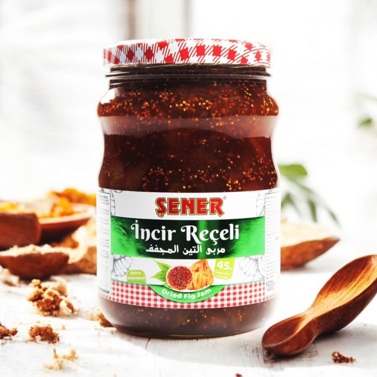 Şener Reçel 1500 Gr Kuru İncir % 45 Meyve - Görsel 2