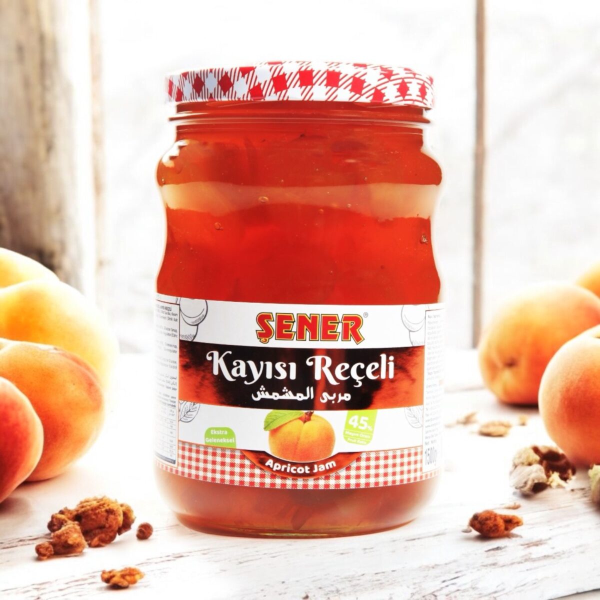 Şener Reçel 1500 Gr Kayısı % 45 Meyve - Görsel 2