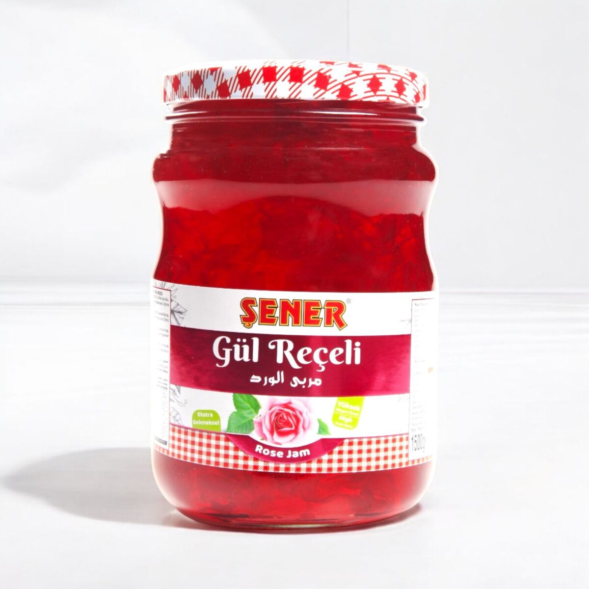 Şener Reçel 1500 Gr Gül % 45 Meyve - Görsel 1