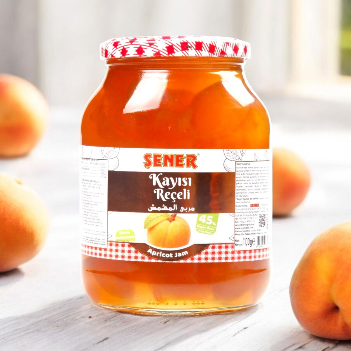 Şener Reçel 1000 Gr Kayısı % 45 Meyve - Görsel 2