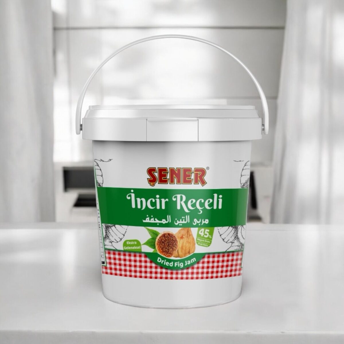 Şener Reçel 10 Kg Kuru İncir % 45 Meyve - Görsel 2
