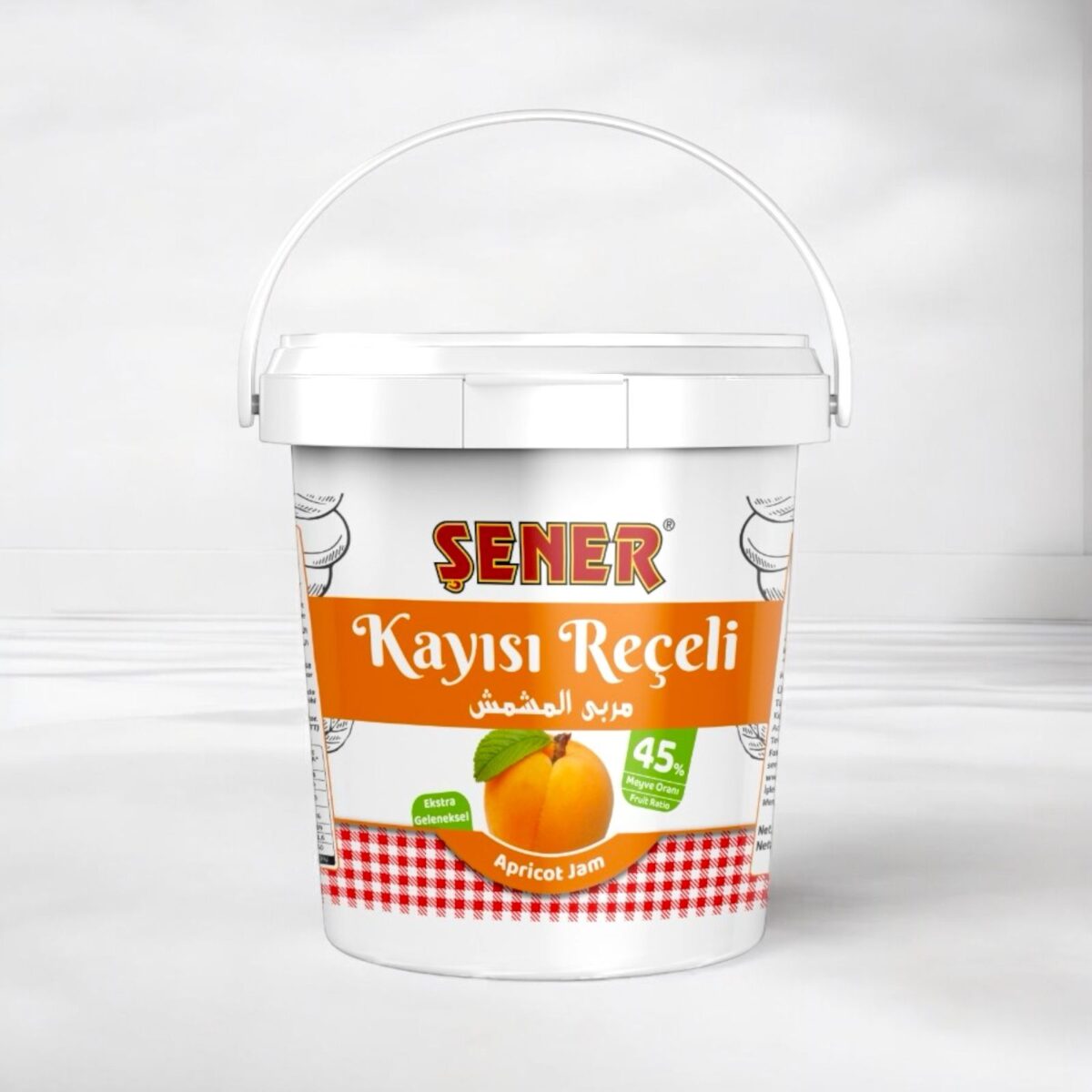Şener Reçel 10 Kg Kayısı % 45 Meyve - Görsel 1