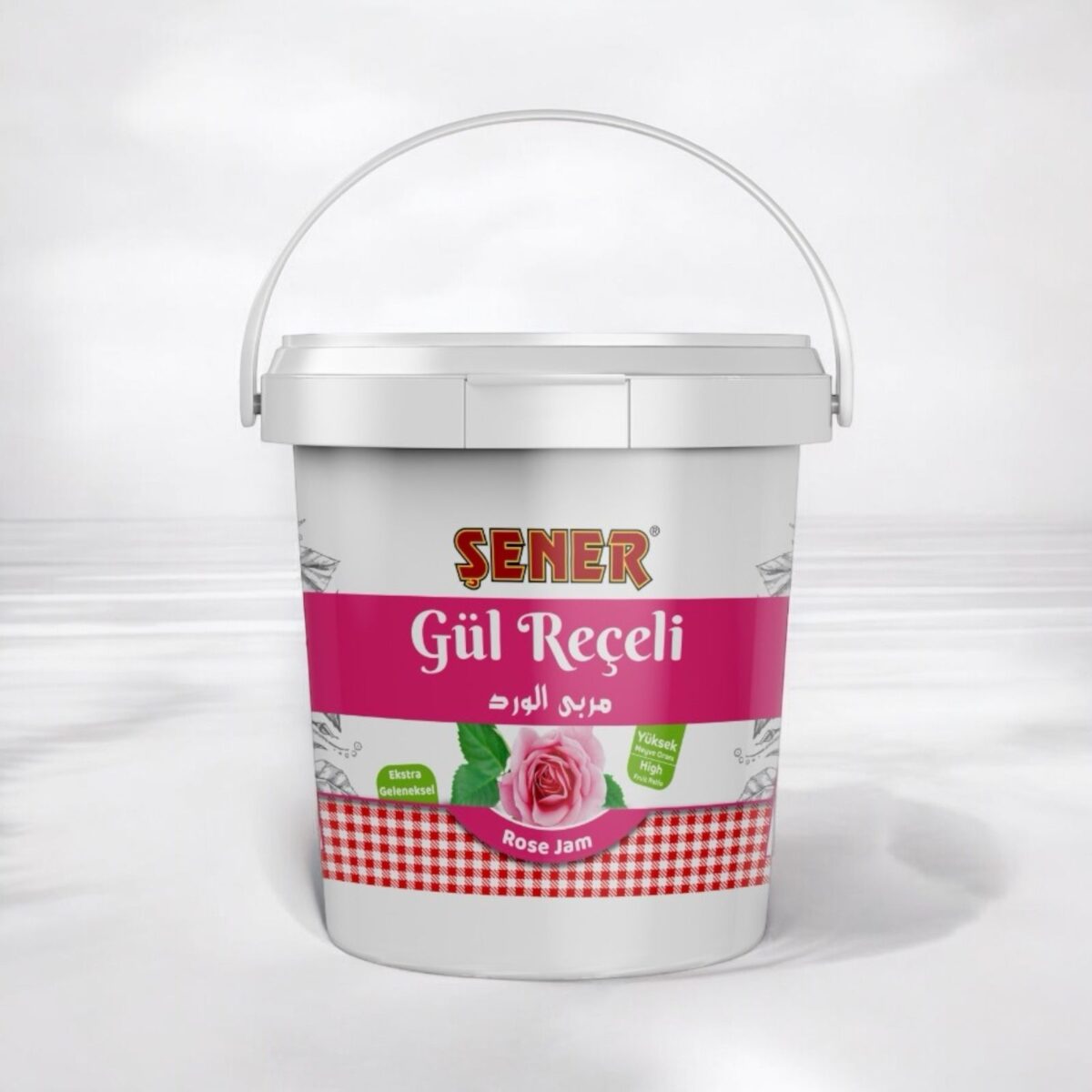 Şener Reçel 10 Kg Gül % 45 Meyve - Görsel 1