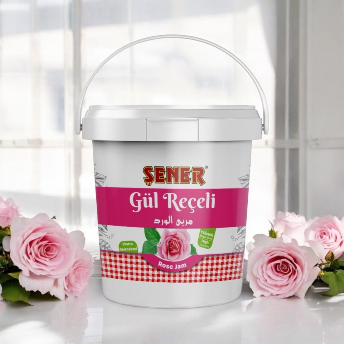 Şener Reçel 10 Kg Gül % 45 Meyve - Görsel 2