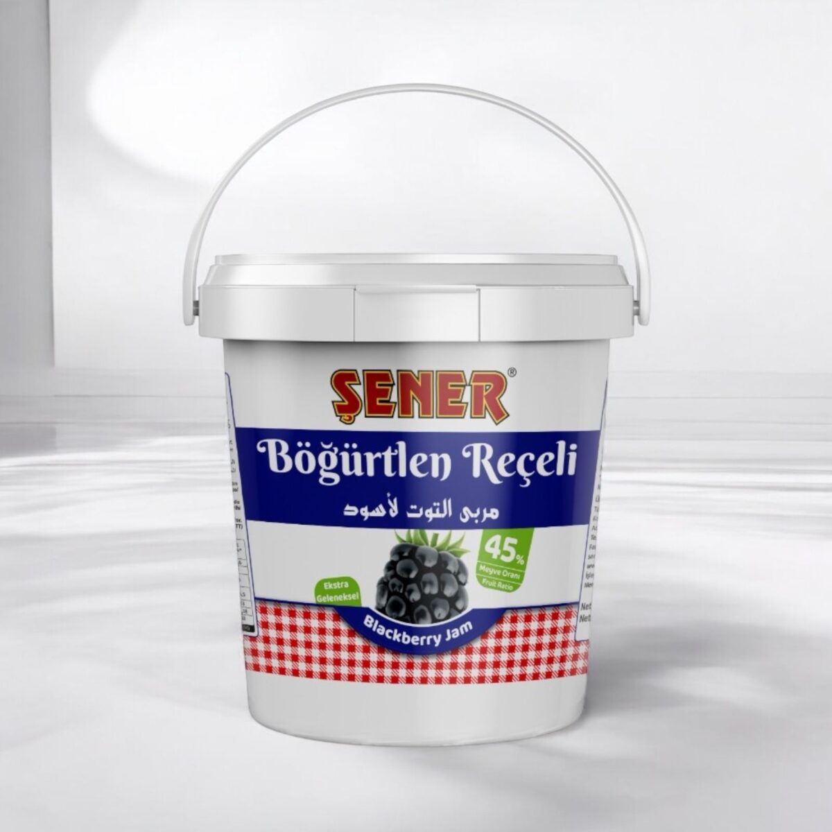 Şener Reçel 10 Kg Böğürtlen % 45 Meyve - Görsel 1