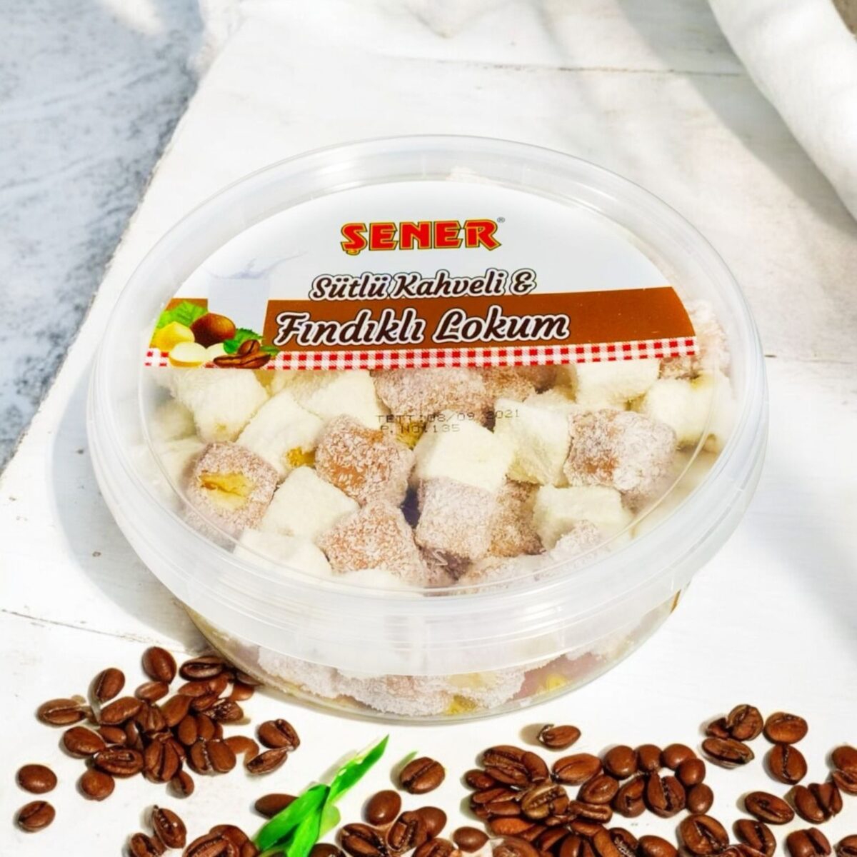 Şener Lokum 350 Gr Fındıklı&Sütlükahve Aromalı Pvc - Görsel 2