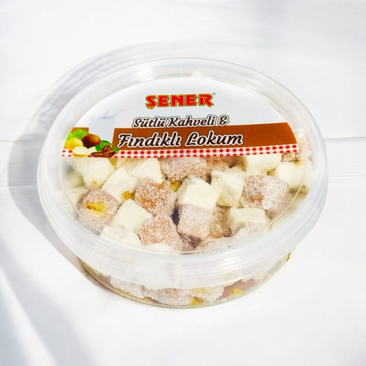 Şener Lokum 350 Gr Fındıklı&Sütlükahve Aromalı Pvc - Görsel 1