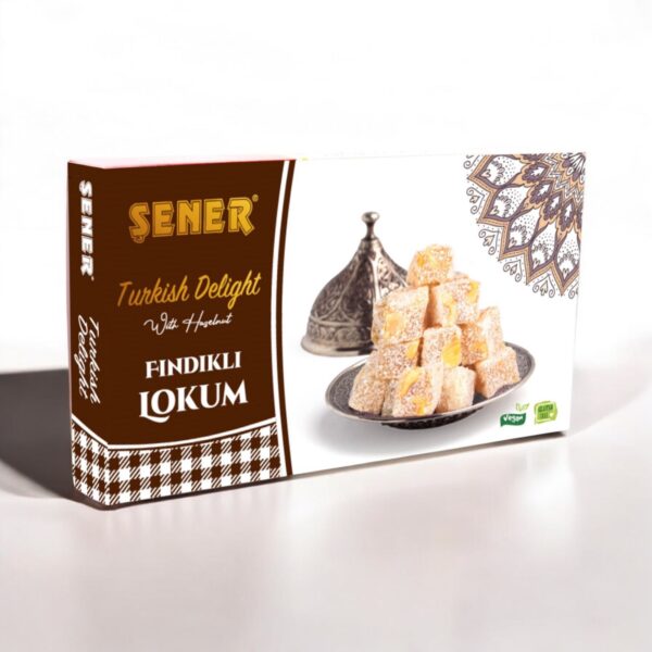 Şener Lokum 275 Gr Çifte Kavrulmuş Fındıklı Hind.Cev.Hediyelik