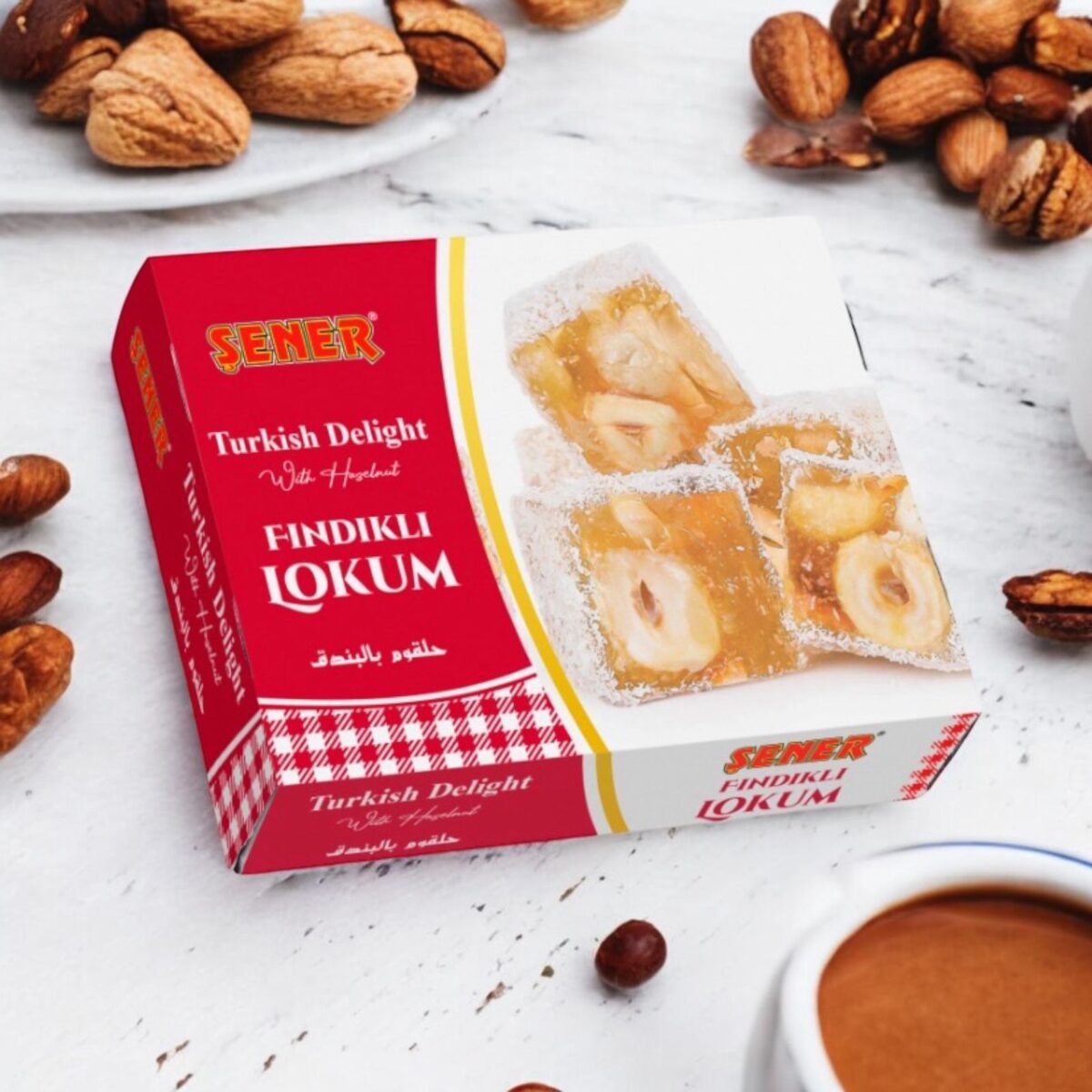 Şener Lokum 1 Kg Çifte Kavrulmuş Fındıklı Hediyelik - Görsel 2