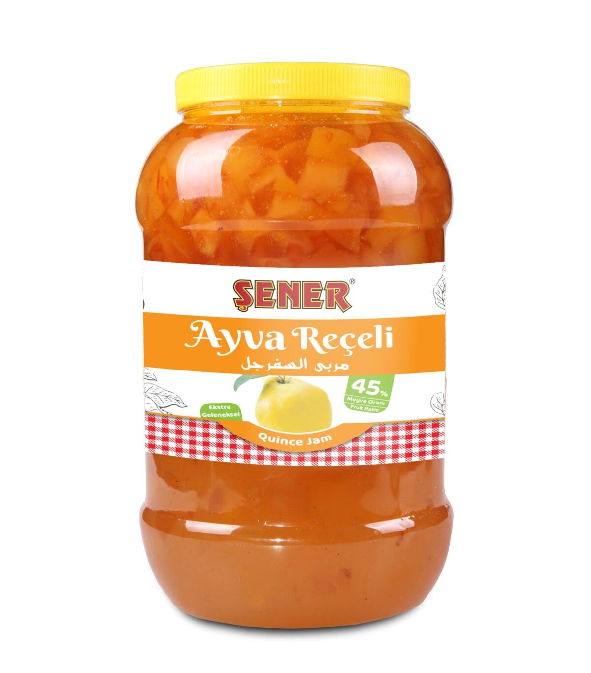 Şener Reçel 5 Kg Ayva % 45 Meyve - Görsel 3