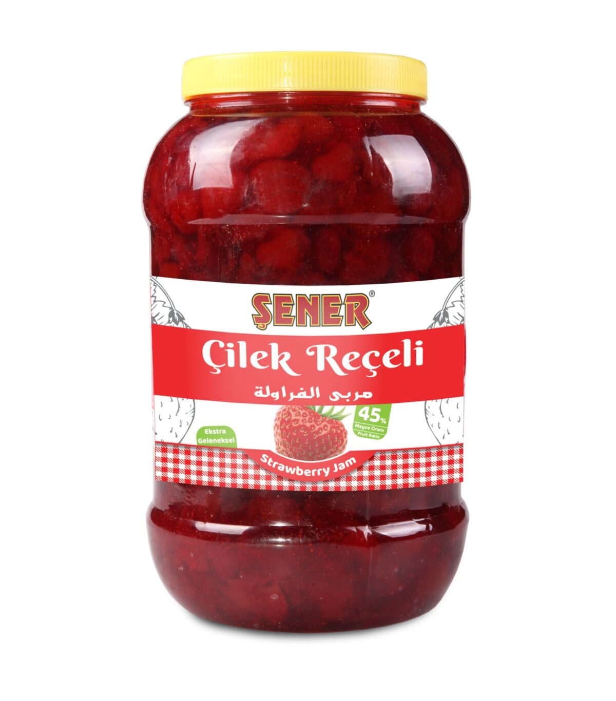Şener Reçel 5 Kg Çilek % 45 Meyve - Görsel 3