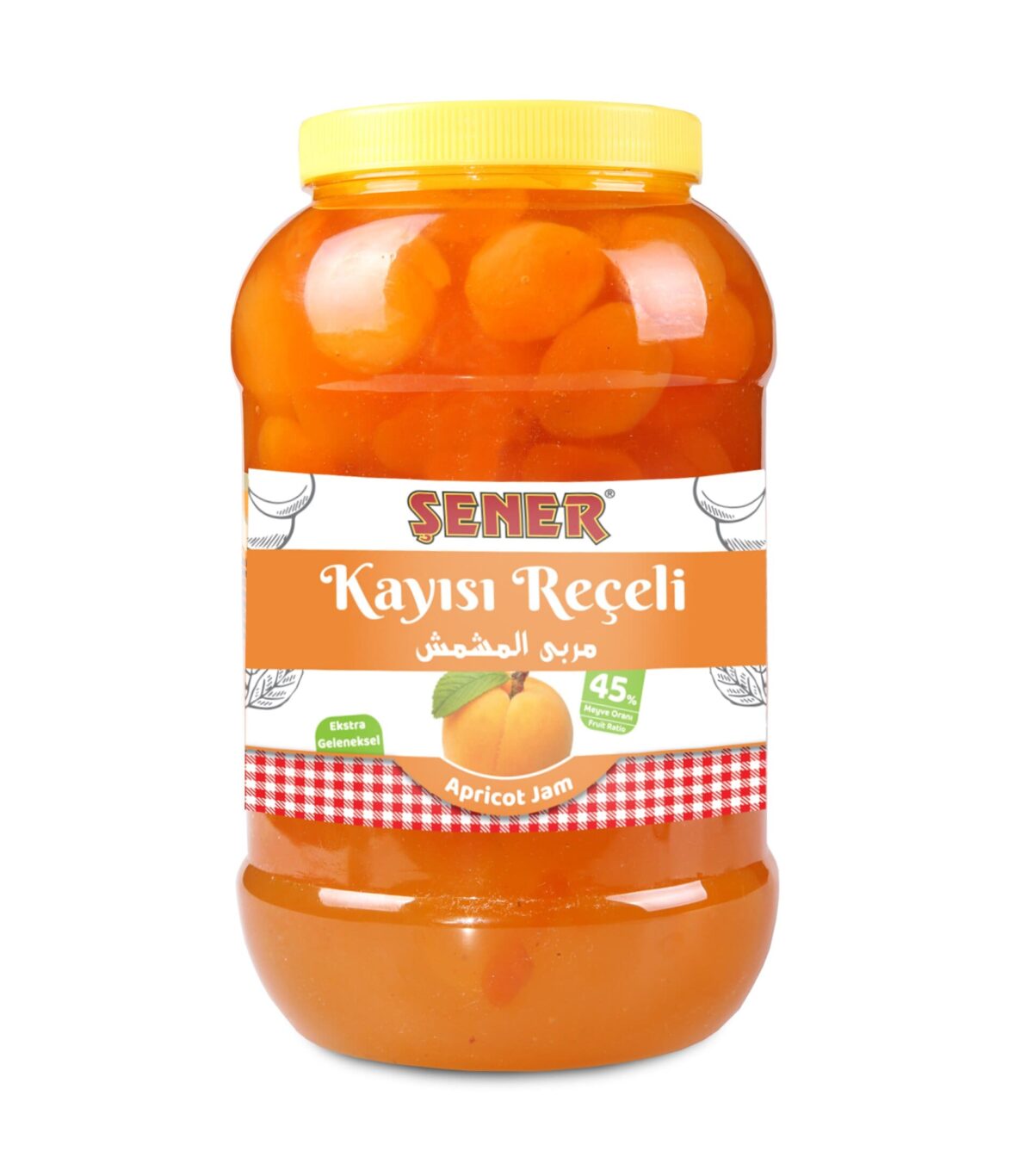 Şener Reçel 5 Kg Kayısı % 45 Meyve - Görsel 3