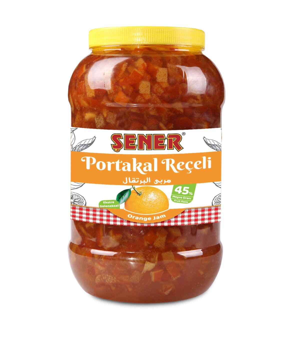 Şener Reçel 5 Kg Portakal Kabuğu % 45 Meyve - Görsel 3