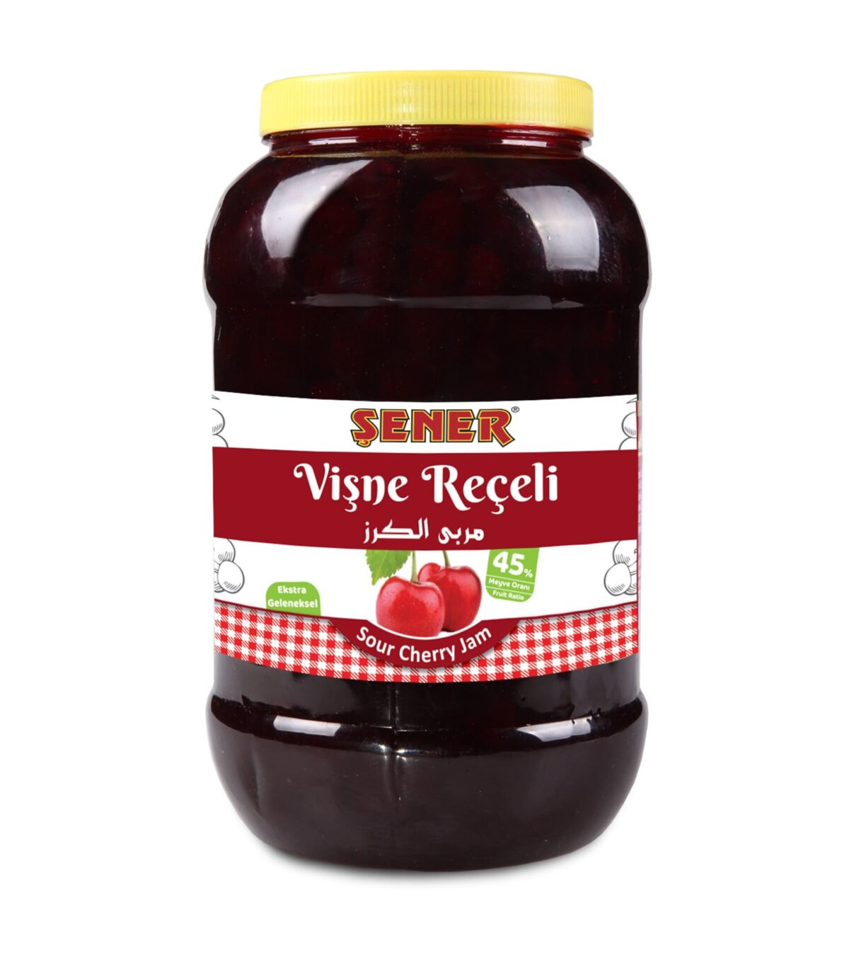 Şener Reçel 5 Kg Vişne % 45 Meyve - Görsel 2